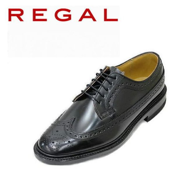 【極美品】REGAL　リーガル　2589　ウイングチップ　ブラック靴/シューズ