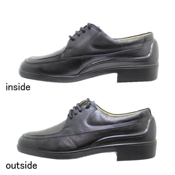 画像4: Bonstep ボンステップ 5056黒4Ｅ 本革ビジネス 防水設計 ゆったり 幅広4E メンズビジネスシューズ【靴】 (4)