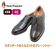 画像1:  ハッシュパピー HUSH-PUPPIES メンズ プレーントゥー M247NAT黒 本革（レザー）4E ビジネスシューズ 革靴  (1)