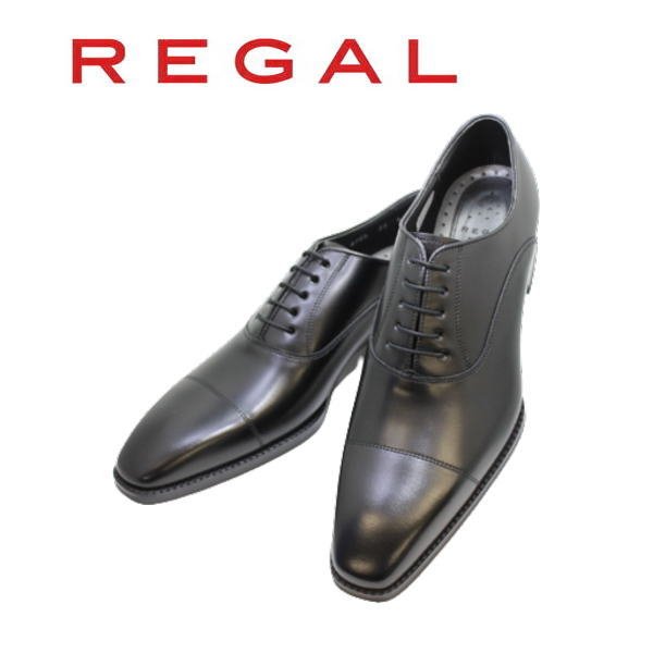 画像1: リーガル 靴 メンズ ビジネス 21EL BD 黒 ストレートチップ (1)