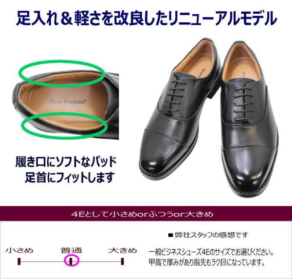 画像6: リニューアル ハッシュパピー 靴 メンズ ストレートチップ M246T ビジネスシューズ 革靴 (6)