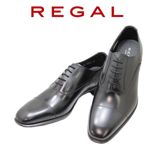 REGAL(リーガル)725R AL 黒色（ブラック） ストレートチップ ビジネスシューズ 革靴 本革（レザー）日本製>就活 靴