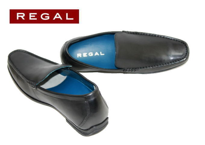 REGAL（リーガル） 56 HR AF 黒（ブラック）スリッポンシューズ 革靴 メンズシューズ ビジネスシューズ スリッポン 本革（レザー