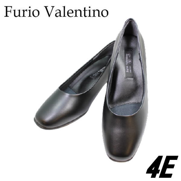 Furio Valentino プレーンパンプス 3451黒（ブラック）4E レディース ...